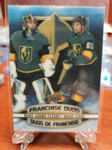 2019 Tim Hortons Collectors Series Franchise Duos Marc-Andre Fleury Mark Stone D-11